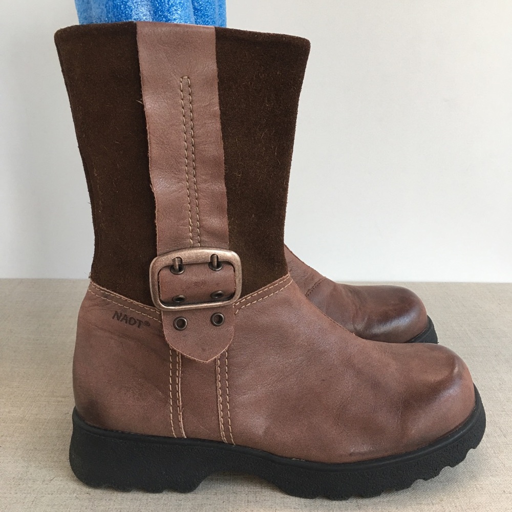 Naot Women EU 37 Brown Leather Zip-Up Boots